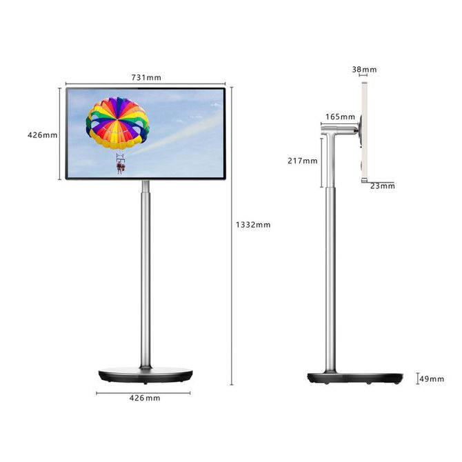 Televizor THOMSON 32UE5M45 GO Plus TV sprejemnik, 81cm (32), 4K UHD, Android TV, 9000mAh baterija, WiFi 6, Bluetooth, zaslon na dotik, nastavljiv kot / naklon / višina, zlat (Champagne Gold) 2