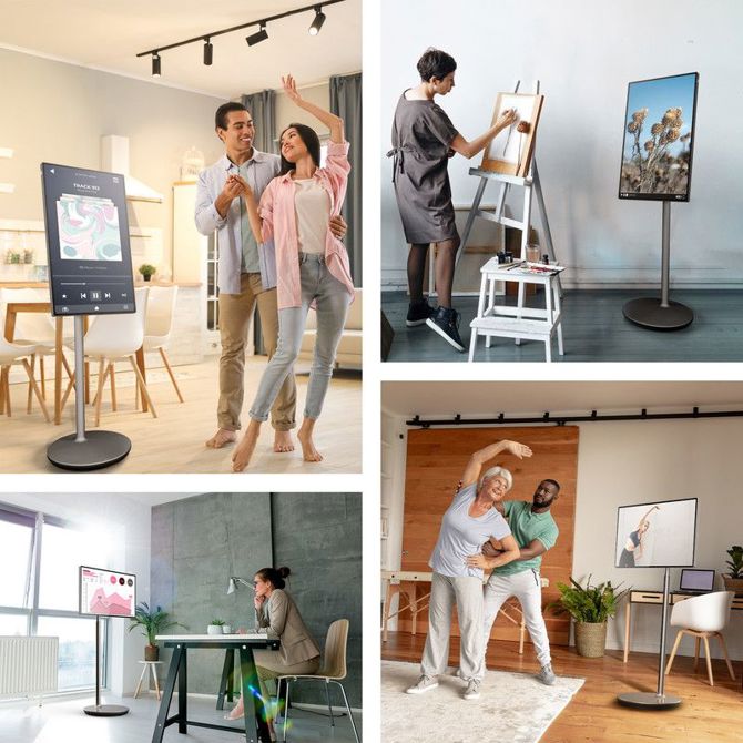 Televizor THOMSON 32UE5M45 GO Plus TV sprejemnik, 81cm (32), 4K UHD, Android TV, 9000mAh baterija, WiFi 6, Bluetooth, zaslon na dotik, nastavljiv kot / naklon / višina, zlat (Champagne Gold) 5
