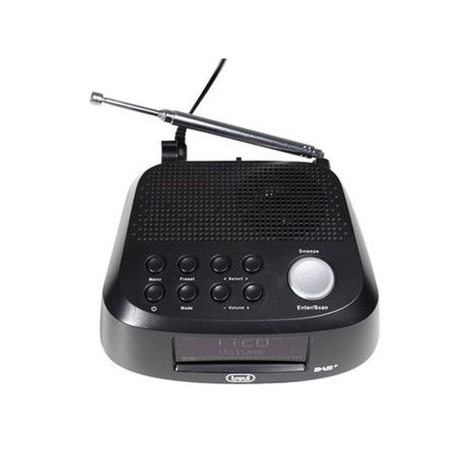 TREVI RC 80D4 Radio alarm ura + DAB/DAB+/FM Radio, USB polnilec, črna 5