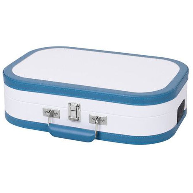 TREVI TT 1020 SALLY BT Prenosni gramofon s tehnologijo Bluetooth, USB, AUX-IN, RCA, belo-turkizen 2