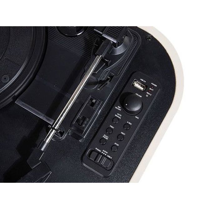 TREVI TT 1020 SALLY BT Prenosni gramofon s tehnologijo Bluetooth, USB, AUX-IN, RCA, bež (beige) 4