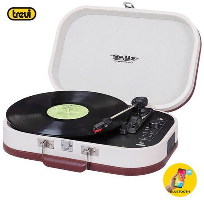 TREVI TT 1020 SALLY BT Prenosni gramofon s tehnologijo Bluetooth, USB, AUX-IN, RCA, bež (beige) 5