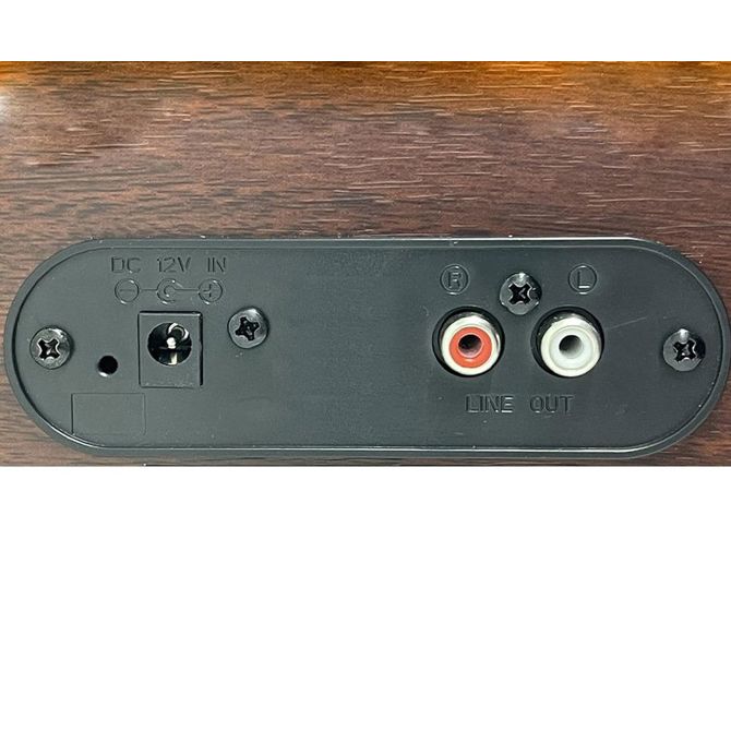 Gramofon TREVI TT 1030 BT , 30W, STEREO zvočniki, 33/45/78rpm, BluetoothWIRELESS IN/OUT oddajnik, RCA izhod, leseno ohišje, rjavo-črn 3