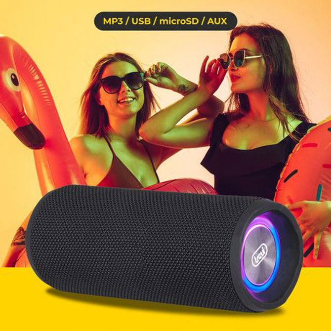 TREVI XR 8A25 prenosni zvočnik, Bluetooth 5.0, TWS, polnilna baterija, RGB LED osvetlitev, USB / AUX / microSD, črn 3
