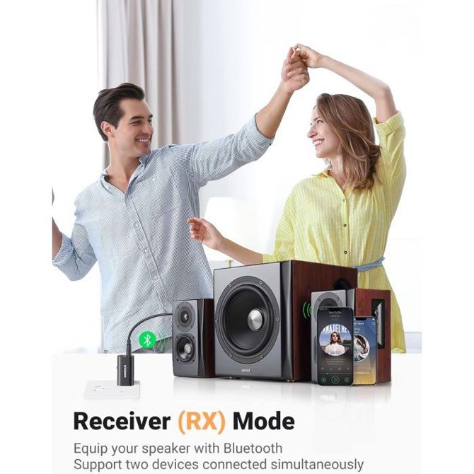 UGREEN bluetooth 5.1 brezžični oddajnik/sprejemnik 2v1 za TV, Domači avdio sprejemnik, Avtoradio,... 6