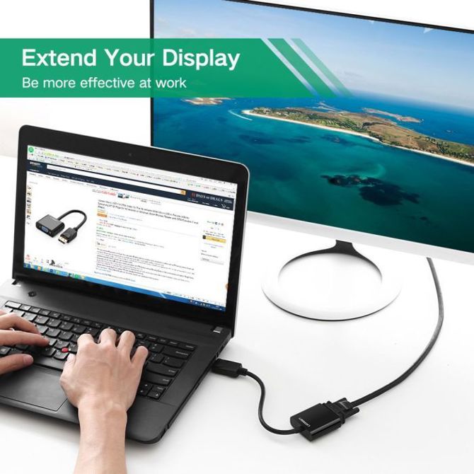 Ugreen DisplayPort na VGA adapter - box 4