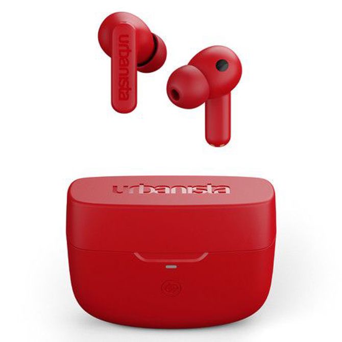 URBANISTA ATLANTA brezžične slušalke, Bluetooth® 5.2, TWS, ANC, do 34 ur predvajanja, upravljanje na dotik, IPX4 vodoodpornost, USB Type-C, rdeče (Vibrant Red) 5