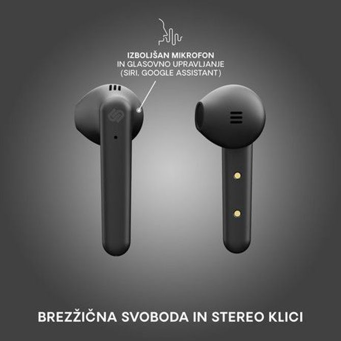 URBANISTA STOCKHOLM PLUS brezžične slušalke s polnilno postajo, Bluetooth, TWS, Midnight Black (črne) 3