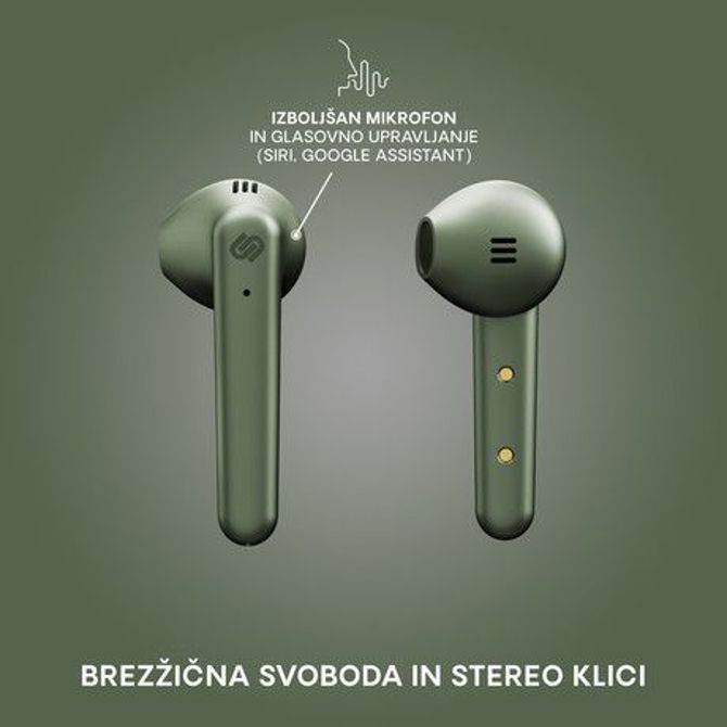 URBANISTA STOCKHOLM PLUS brezžične slušalke s polnilno postajo, Bluetooth, TWS, Olive Green (olivno zelene) 3