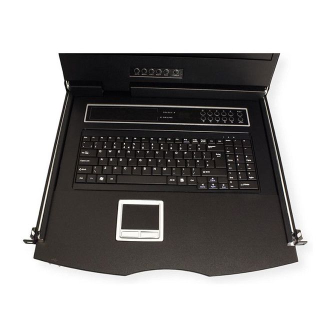 VALUE 19-palčno KVM stikalo, 8 vrat, 48 cm (19") TFT (16:9), VGA, USB, postavitev kanalov 3