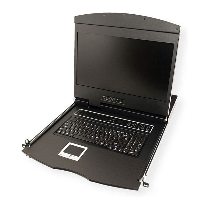 VALUE 19-palčno KVM stikalo, 8 vrat, 48 cm (19") TFT (16:9), VGA, USB, FR-postavitev 2
