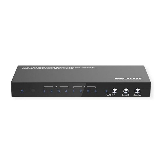 VALUE 4K HDMI matrično stikalo, 4 x 2, z daljinskim upravljalnikom 3