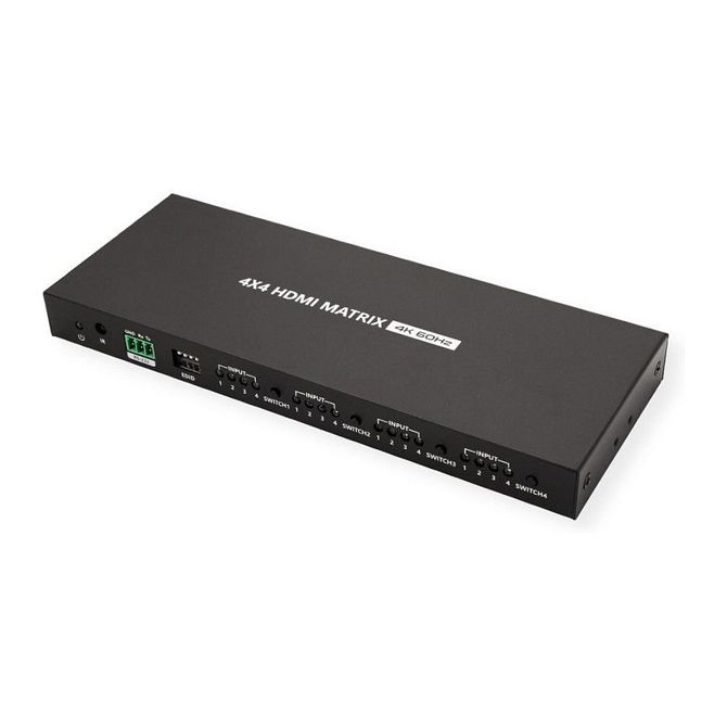 VALUE 4K HDMI matrično stikalo, 4 x 4, z daljinskim upravljalnikom 4