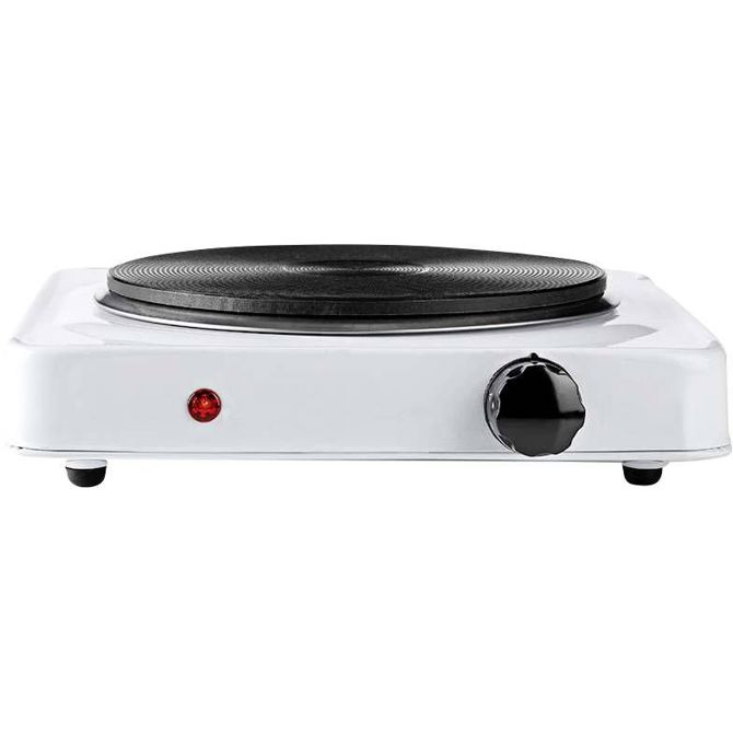 Prenosna kuhalna plošča Nedis KAEP150EWT1, 1500 W, 1 območje, premer 185 mm, zaščita pred pregrevanjem, bela