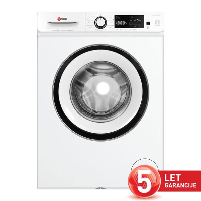 Pralni stroj Vox WMI 1070-SAT15A, 7 kg, 1000 o/min, inverter motor, SteamAssist, bele barve