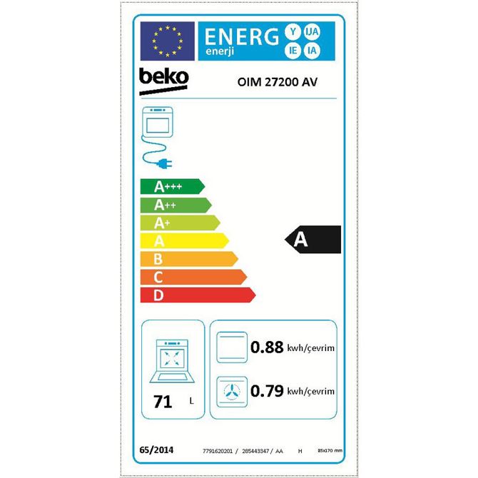 Vgradna pečica Beko OIM27200AV 2