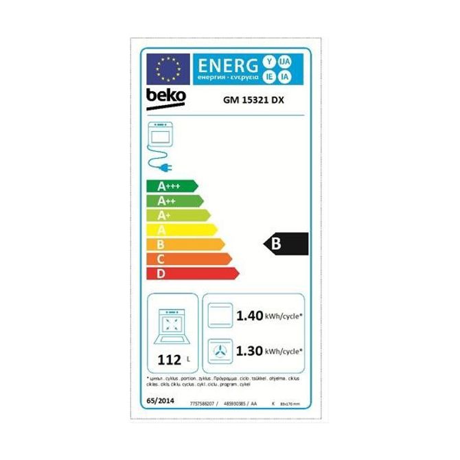 Plinski štedilnik Beko GM15321DX  2