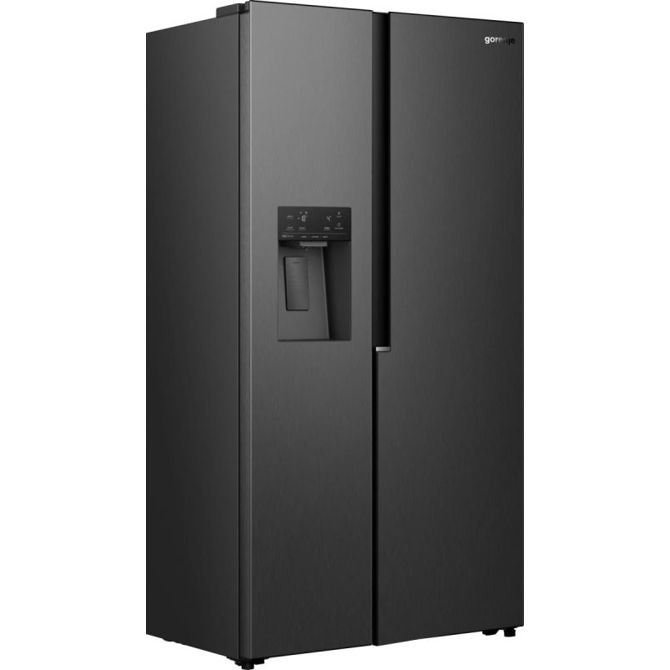Ameriški hladilnik Gorenje NRS917E61BX, 528 l, NoFrost Plus, MultiFlow 360°, dozirnik vode in avtomat za led, črne barve 3