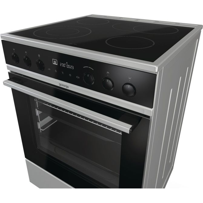 Steklokeramični štedilnik Gorenje EC6565XPA, 4 x steklokeramika, pečica: 71 l 5