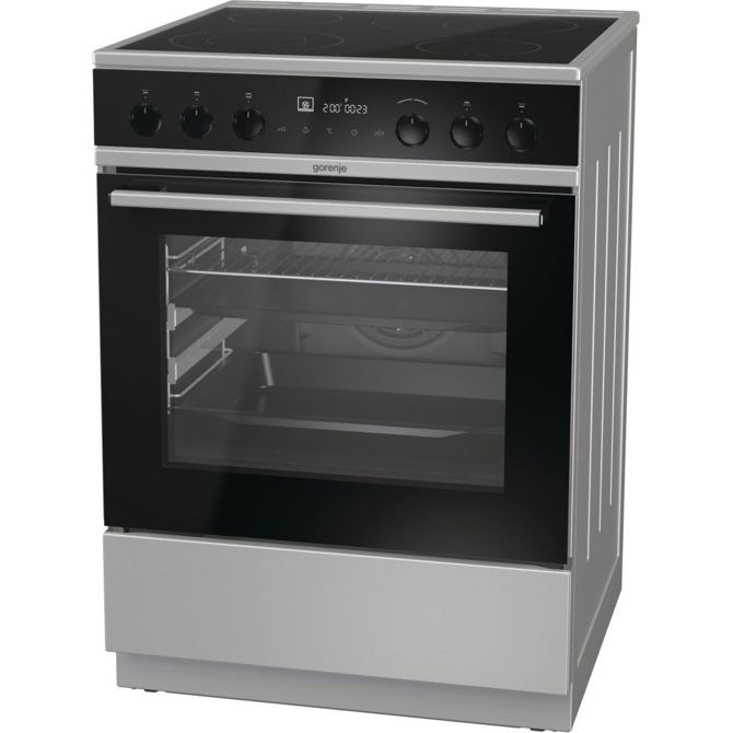 Steklokeramični štedilnik Gorenje EC6565XPA, 4 x steklokeramika, pečica: 71 l 6