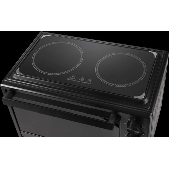 Mini pečica Gorenje OM38GBC, 38 l, 3500 W, 2 kuhalni plošči, črne barve 5