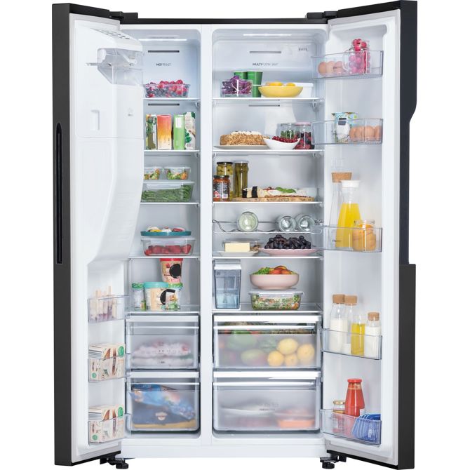 Ameriški hladilnik Gorenje NRS9182VB, 371 l + 185 l, razred E, črn 2