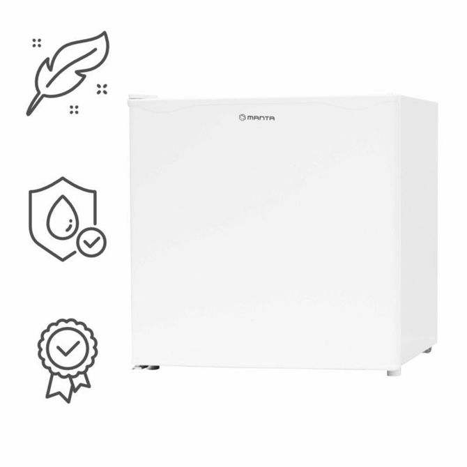 Mini hladilnik Manta MM515P 46L, 6-stopenjski nadzor temperature, energijski razred E, vgrajen zamrzovalni predel, zamenljiva smer odpiranja vrat 4