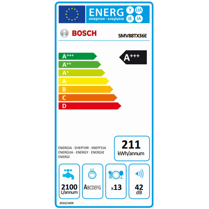 Vgradni pomivalni stroj Bosch SMV88TX36E 2