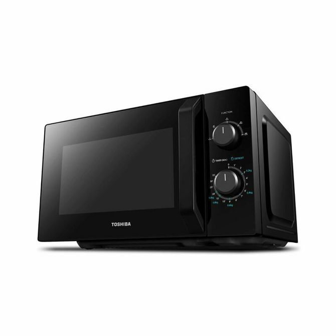 Mikrovalovna pečica Toshiba MW2 MM20PBK, 20 l, 800 W, mehansko upravljanje, odmrzovanje, črne barve 2