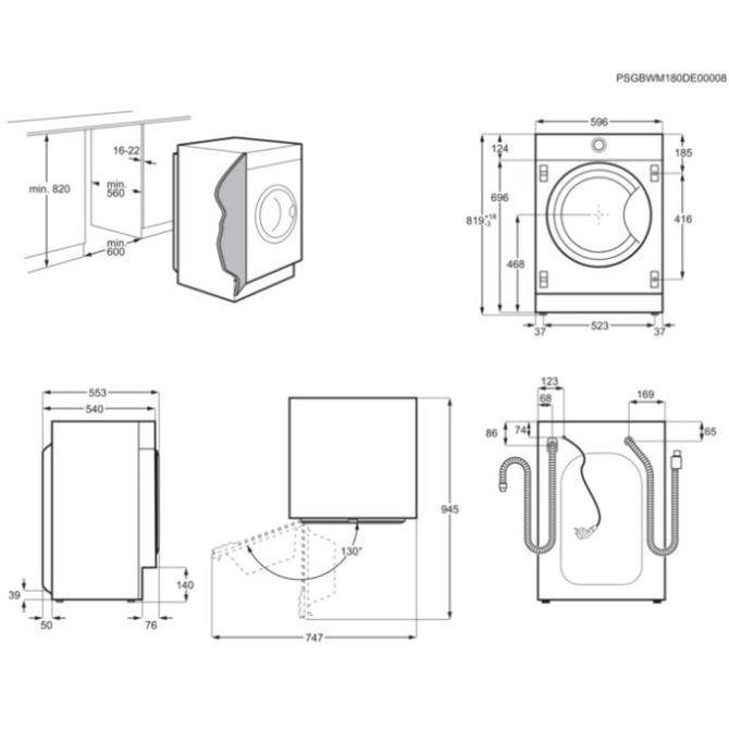 Vgradni pralni stroj Electrolux EW7F348SI 3