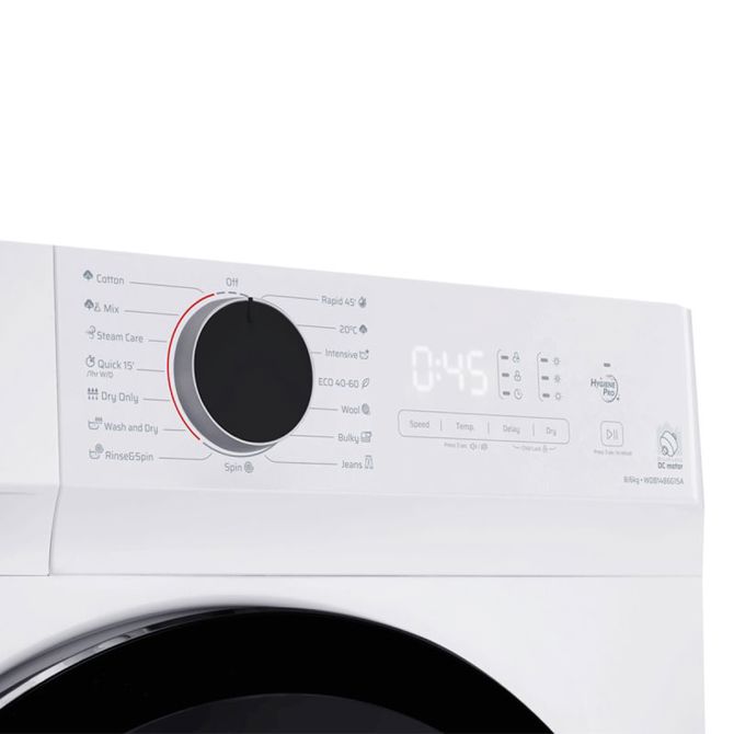 Pralno-sušilni stroj Vox WDB 1486G15A, 8/6 kg, 1400 o/min, inverter motor, Steam Care, bele barve 4