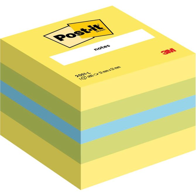 3M samolepilna mini kocka Post-it, 2051-L, lemon 23iraowjdlt3