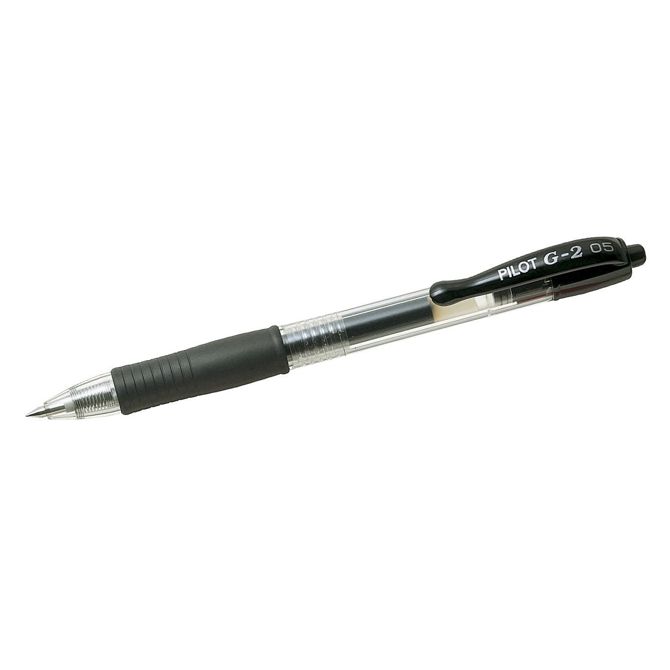 Pilot Gel roler G-2 0,5 črn BL-G2-5 B: 12 kosov