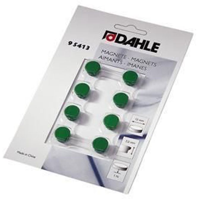 Dahle Magnet y13mm zelen 8 kos