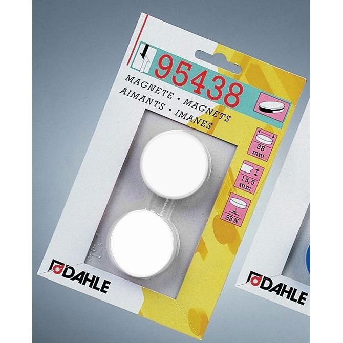 Dahle Magnet y38mm bel 2 kosa