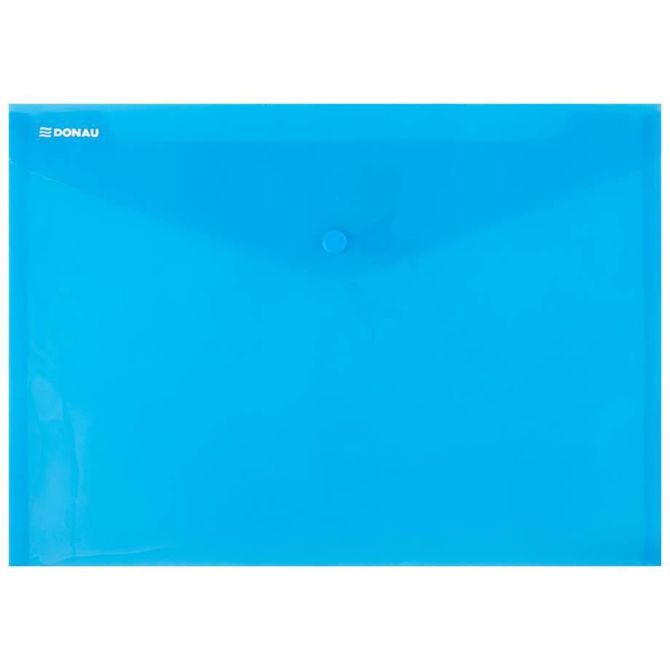 Donau Mapa z gumbom A4 modra