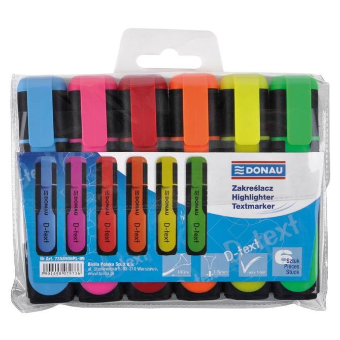 Donau Označevalnik teksta D-TEXT komplet 6 kos