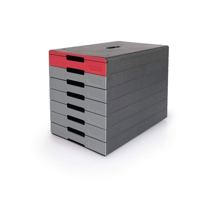 Durable Predalnik IDEALBOX PRO 7 rdeč Blue Angel