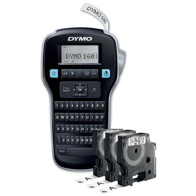 Tiskalnik za etikete DYMO Labelmanager 160 Value Pack QWERTY tipkovnica (2181011) do D1 12mm