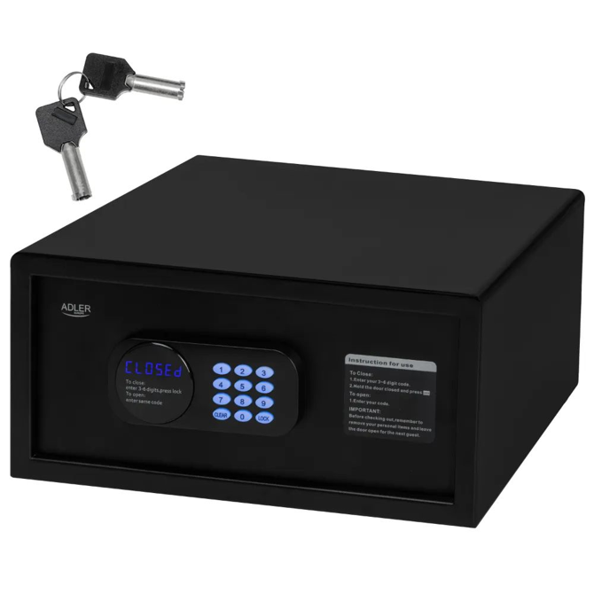 Elektronski sef s kodo in motorizirano ključavnico ADLER AD 1045