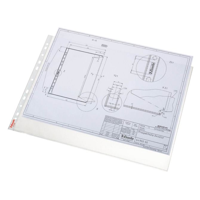 Esselte U mapa PP, 85 mic, A3, 50/1