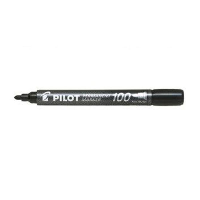 Flomaster pilot sca-100 okrogla konica (črn)