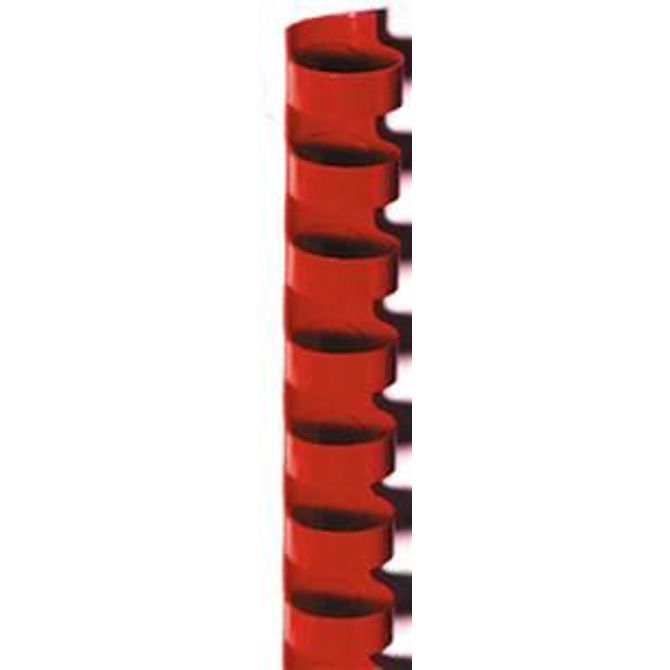 GBC Spirala, pvc, 10mm, rdeča, 100 kos