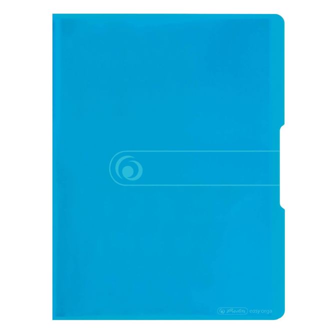 Herlitz mapa z vl. mapami 20/1, A4, transparent modra