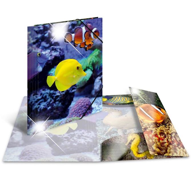 Herma mapa s klapo in elastiko, Glossy, A4 pkher19324