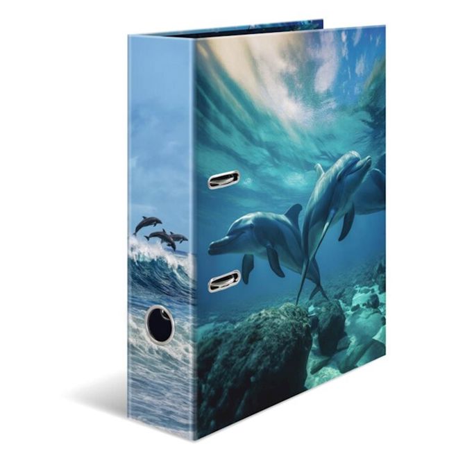 Herma registrator, A4, 70 mm, Favorite animals Delfin