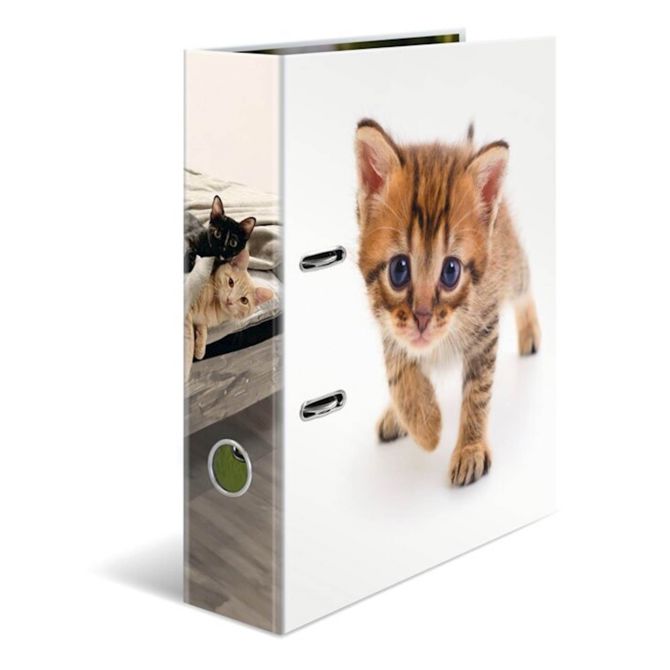Herma registrator, A4, 70 mm, Favorite animals Mucek