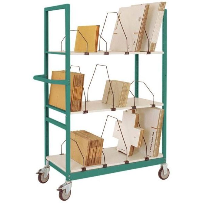 Kartonski transportni voziček VARIMOBIL 250 kg z jeklenimi nosilci, VxŠxD = 1250 x 1030 x 500 mm Manuflex AS1401.9006 AS1401.9006  voziček za kartonsko embalažo