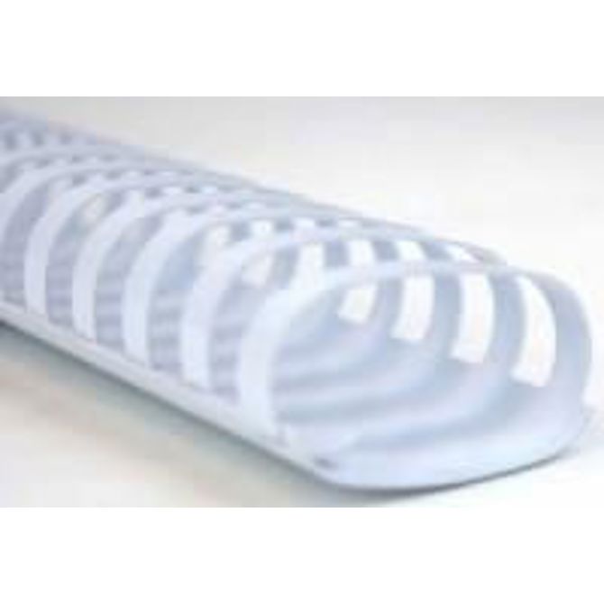 Klipko Spirale PVC 38 mm, bele, 50 kos ovalne