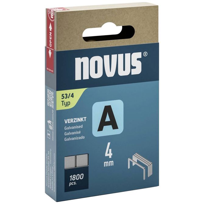 Novus Sponke za tapetniški spenjač Tip A 53/4, 1800 kos